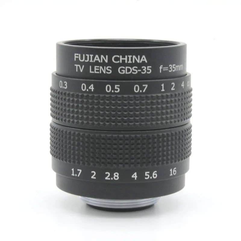 Fujian GDS-35 C-Mount 35mm T1.7 CF0.3m